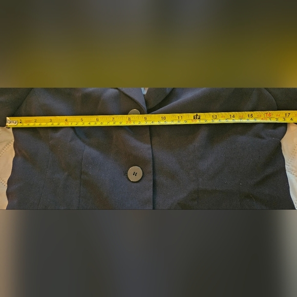 ๐ NWOT Classic Black Matching Suit Set Blazor And Pants ๐ - Picture 4 of 11